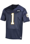 Main image for Under Armour Notre Dame Fighting Irish Youth Navy Blue #1 SL Universal Replica Football Jersey