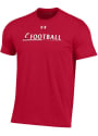 Cincinnati Bearcats Under Armour Sideline Football Performance T Shirt - Red