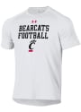 Cincinnati Bearcats Under Armour Sideline Football Performance T Shirt - White