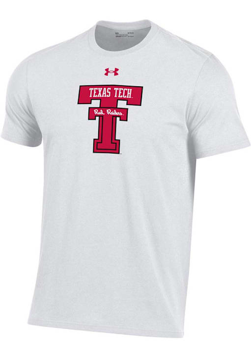 Under Armour Texas Tech Red Raiders WHITE Throwback Short Sleeve T