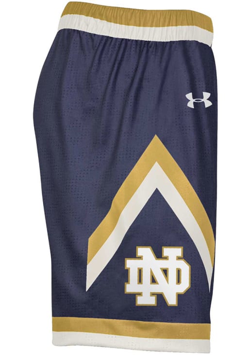 Men's Under Armour White Notre Dame Fighting Irish Replica Basketball Short