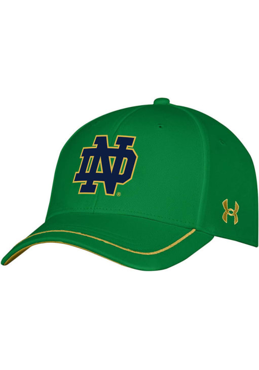 Notre Dame Fighting Irish Blitzing Accent STR Green Under Armour Flex Hat