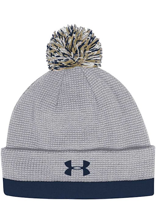 Under Armour Iconic Collection Notre Dame Beanie Under Armour Adult Notre Dame Fighting Irish Grey Freedom  main image 3