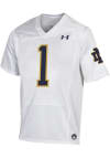 Main image for Under Armour Notre Dame Fighting Irish Youth White Replica No 1 Football Jersey