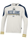 Main image for Under Armour Notre Dame Fighting Irish Mens Ivory Iconic Gameday Flat Name Long Sleeve Fashion S..