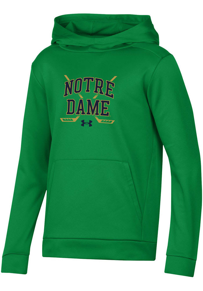 Notre Dame Fighting Irish Under Armour Youth GREEN Hockey Long