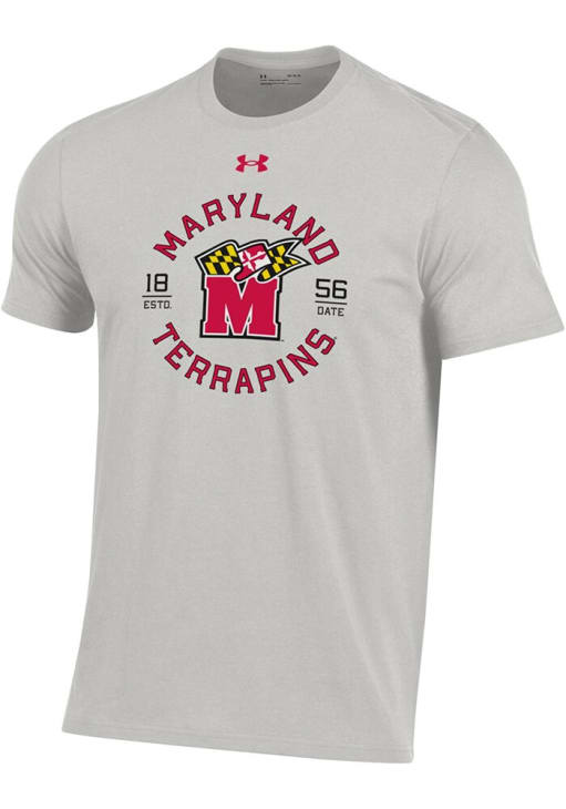 Under Armour Maryland Terrapins GREY Local Rounded Number One Perf