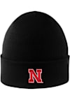 Main image for Nebraska Cornhuskers LogoFit Northpole Cuffed Mens Knit Hat - Black