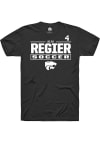 Main image for Alix Regier Rally Mens Black K-State Wildcats NIL Stacked Box Player T Shirt