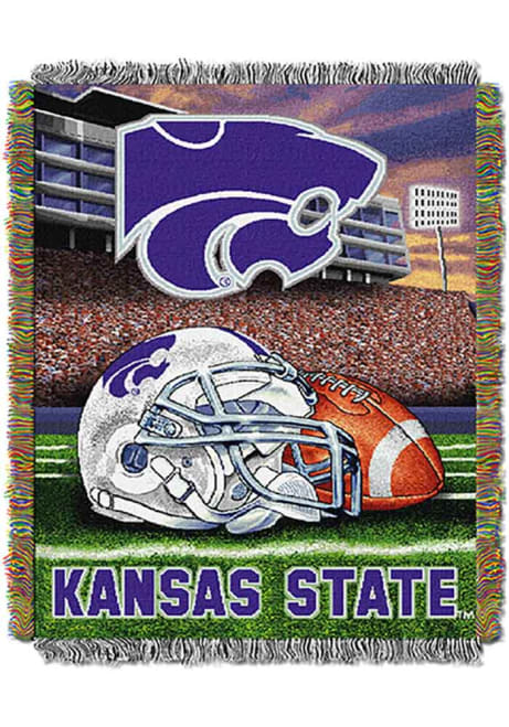 Purple K-State Wildcats 48x60 Home Field Advantage Tapestry Blanket