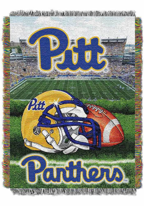 Navy Blue Pitt Panthers 48x60 Home Field Advantage Tapestry Blanket