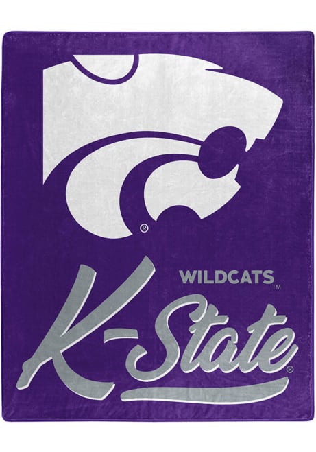 Purple K-State Wildcats Signature Raschel Blanket