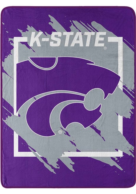 Purple K-State Wildcats Dimensional Micro 46x60 Raschel Blanket