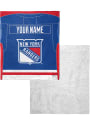 New York Rangers Personalized Jersey Silk Touch Sherpa Blanket
