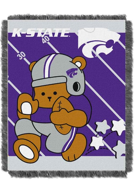 Logo K-State Wildcats Baby Blanket - Purple