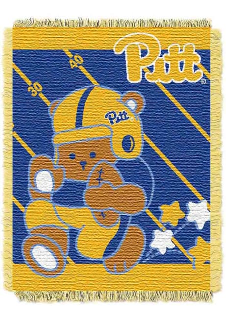 Logo Pitt Panthers Baby Blanket - Gold