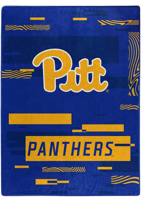 Gold Pitt Panthers Digitize Raschel Blanket