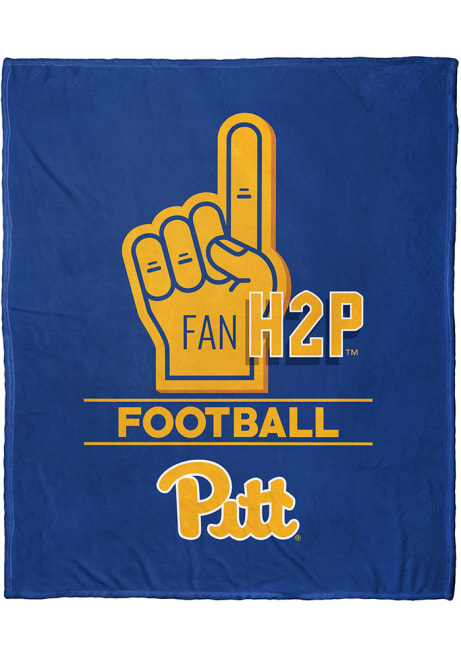 Blue Pitt Panthers Number 1 Fan Fleece Blanket