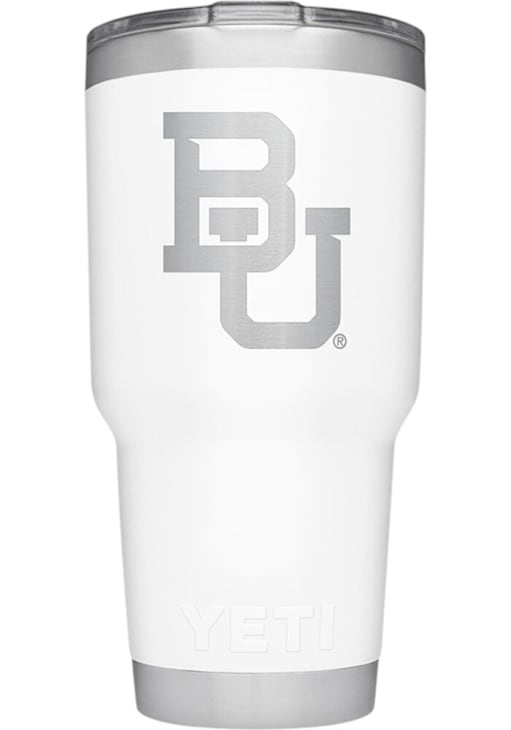 Yeti Baylor Bears WHITE Rambler 30 oz Stainless Steel Tumbler