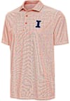 Main image for Mens Illinois Fighting Illini Orange Antigua Pave Short Sleeve Polo Shirt