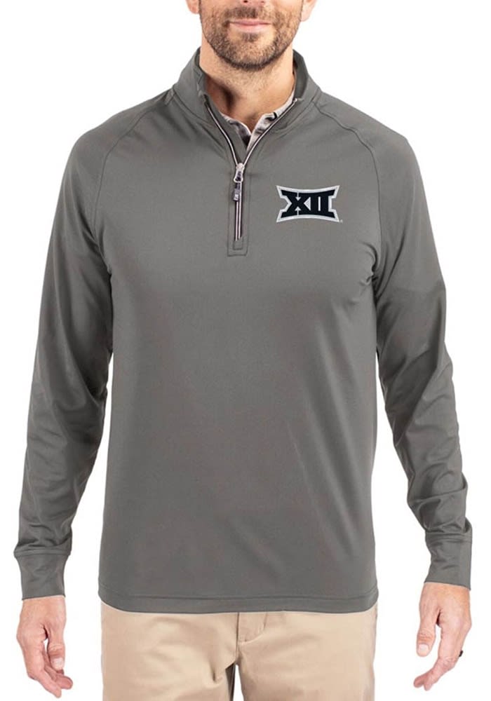 Cutter and Buck Mens GRAPHITE Big 12 Adapt Eco Knit Long Sleeve