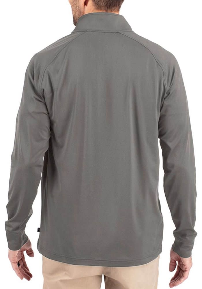 Cutter and Buck Mens GRAPHITE Big 12 Adapt Eco Knit Long Sleeve