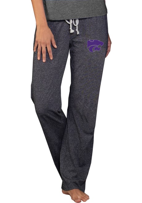 Womens K-State Wildcats Charcoal Concepts Sport Quest Knit Loungewear Sleep Pants