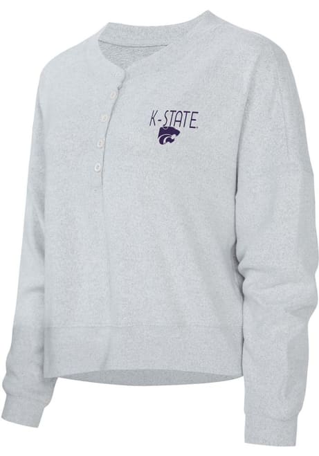 Womens Grey K-State Wildcats Ashford LS Tee