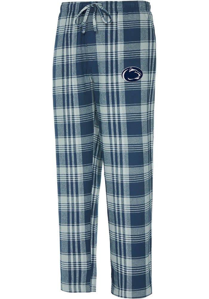 Penn State Nittany Lions Mens NAVY GREY Penn State Nittany Lions Mens Region Plaid Lounge Pants