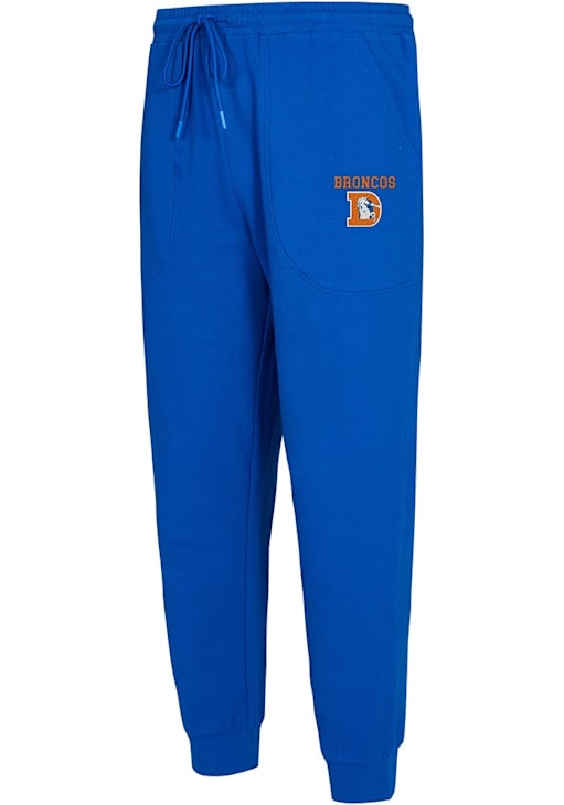 Concepts Sport Denver Broncos Mens Blue Retro Elevation Fashion Sweatpants