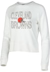 Main image for Cleveland Browns Womens White Colonnade Crew Sweatshirt