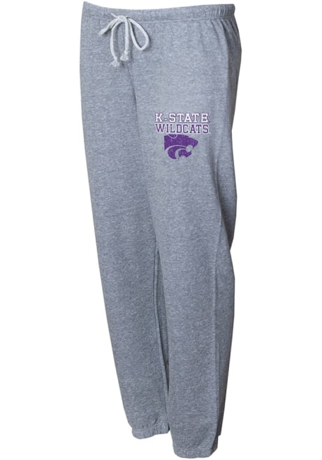 Womens Grey K-State Wildcats Mainstream Sweatpants