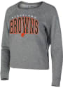 Cleveland Browns Womens Mainstream Crew Sweatshirt - Grey