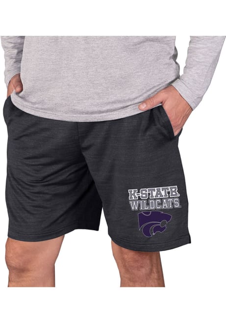 Mens K-State Wildcats Charcoal Concepts Sport Bullseye Shorts