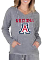 Arizona Wildcats Womens Mainstream Terry Hooded Sweatshirt - Grey