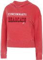 Cincinnati Bearcats Womens Resurgence Logo Hooded Sweatshirt - Red