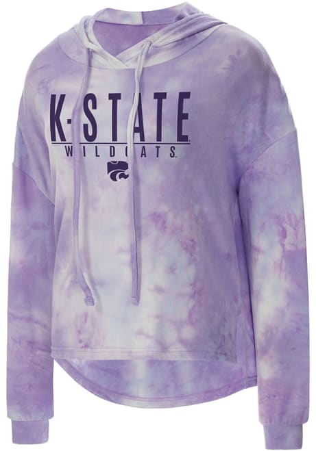 Womens Lavender K-State Wildcats Composite Hooded Sweatshirt