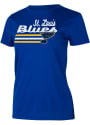 St Louis Blues Womens Marathon T-Shirt - Blue