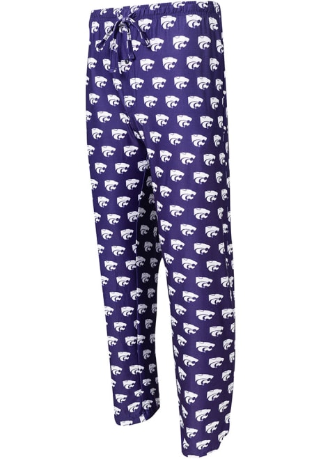 Mens Purple K-State Wildcats Gauge Loungewear Sleep Pants