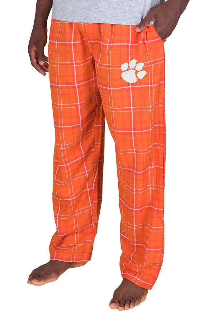 Concepts Sport Clemson Tigers Mens Orange Ultimate Flannel Sleep Pants