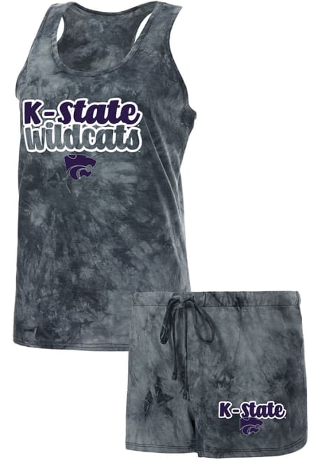 Womens Charcoal K-State Wildcats Billboard PJ Set