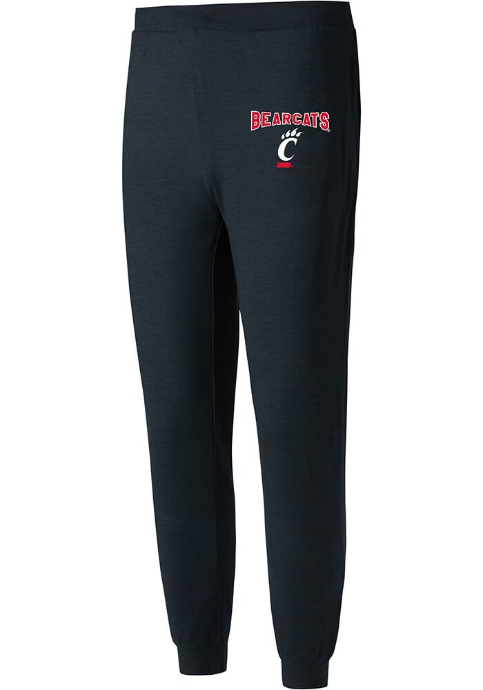 College Concepts LLC Cincinnati Bearcats Black Rally Jogger Pants Black 89 POLYESTER 11 SPANDEX Size L Rally House