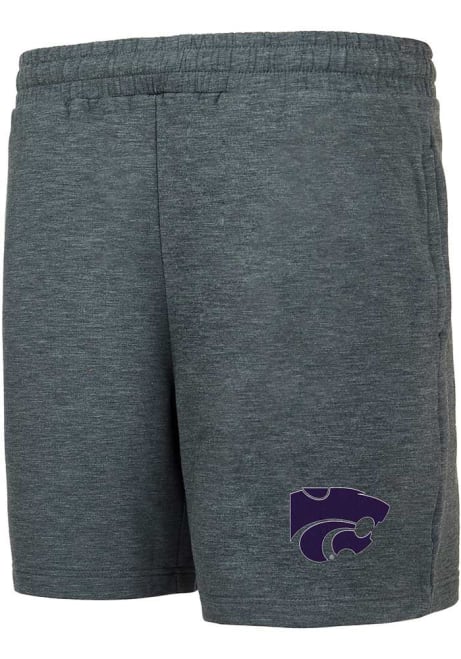 Mens Charcoal K-State Wildcats Powerplay Shorts