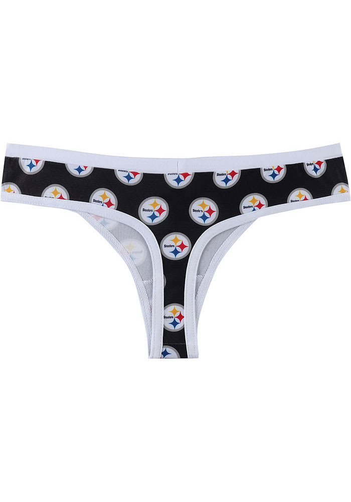 Pittsburgh Steelers Womens Black Gauge Underwear