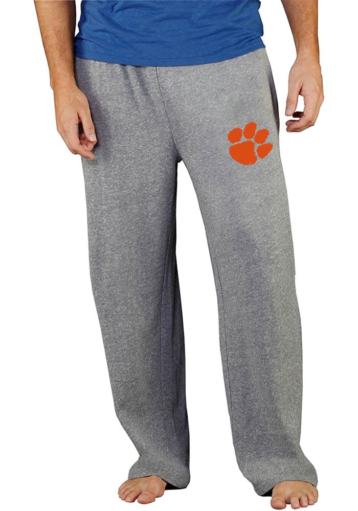 Concepts Sport Men s Clemson Tigers Grey Mainstream Pants Medium Gray