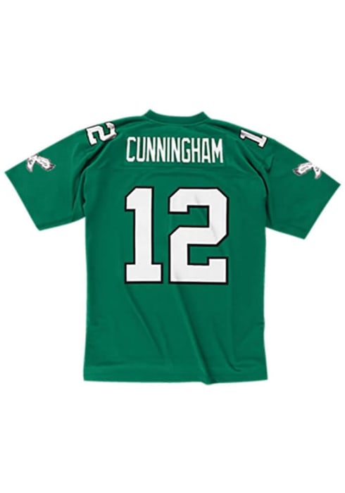 Randall Cunningham Philadelphia Eagles Mitchell & Ness 1990 Split Legacy  Replica Jersey - Kelly Green/White