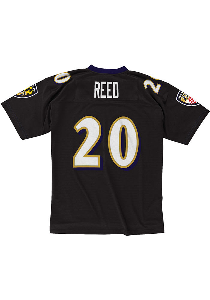 Baltimore Ravens Ed Reed Mitchell and Ness 2004 Legacy Throwback Jersey BLACK