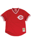 Main image for Barry Larkin Cincinnati Reds Mitchell and Ness 1990 Authentic Batting Practice Cooperstown Jerse..