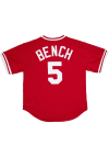 Main image for Johnny Bench Cincinnati Reds Mitchell and Ness 1983 Authentic Batting Practice Cooperstown Jerse..
