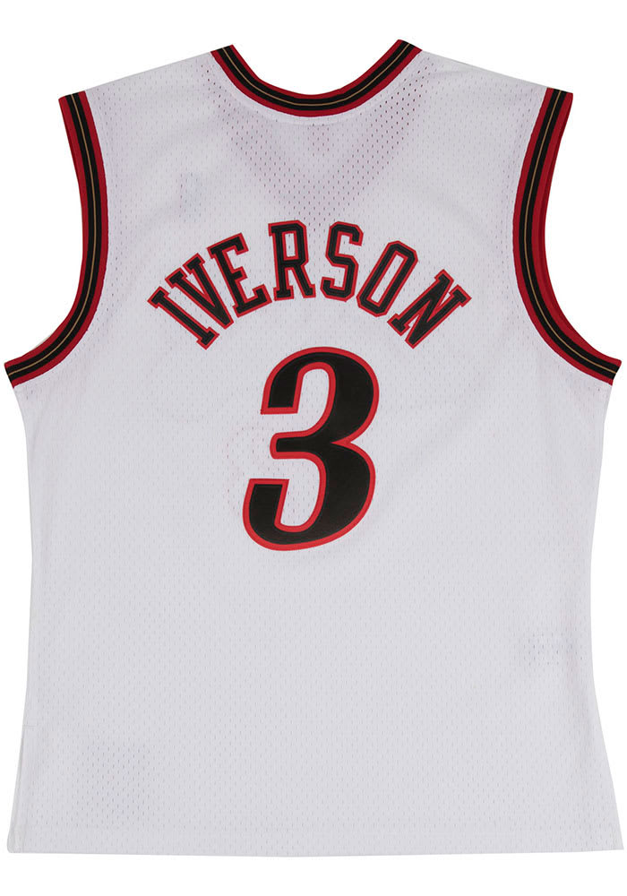 Iverson Sixers ユニフォーム Mサイズ 76ers Allen Iverson Authentic Signed Black M&N HWC Swingman